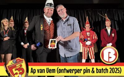 Het winnende ontwerp voor de pin en batch